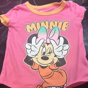 Disney Minnie Mouse Pink and Orange Tee